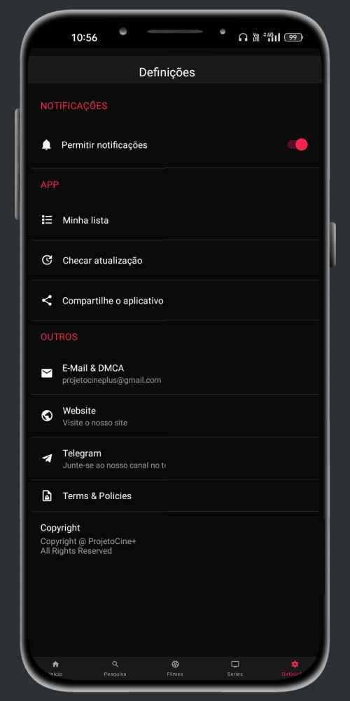 Projetocine para Android